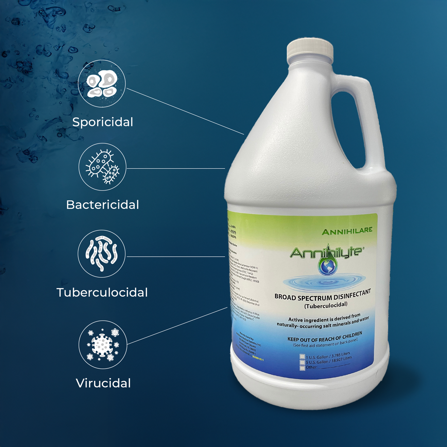 Annihilyte® Disinfectant & Deodorizing Solution (3-Gallon Case) — Trusted Power from Annihilare®, Available Here